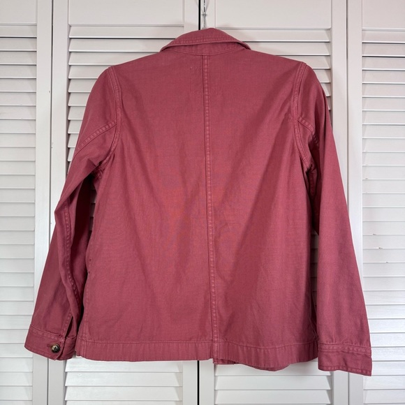 Madewell Garment-Dyed Ashwood Chore Coat Blazer Jacket Vintage Quartz Size Small - Picture 5 of 8